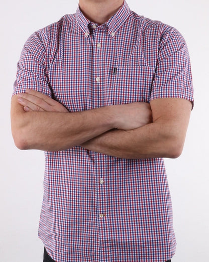 Barbour Gingham Short Sleeve Multi Check Shirt