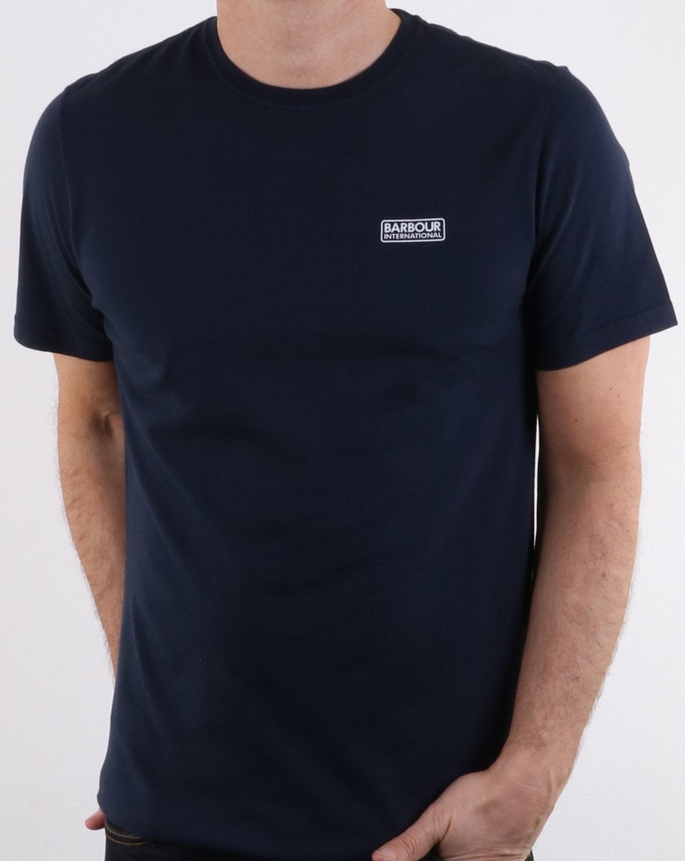 Barbour International Small Logo T'Shirt Navy