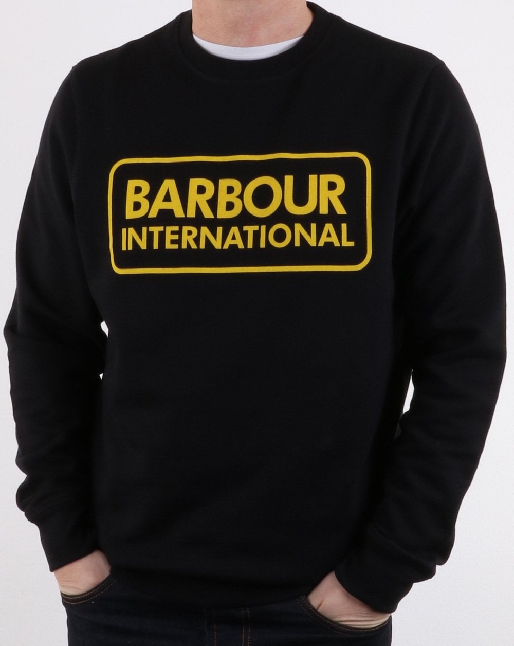 Barbour International Large Logo Sweatshirt Black