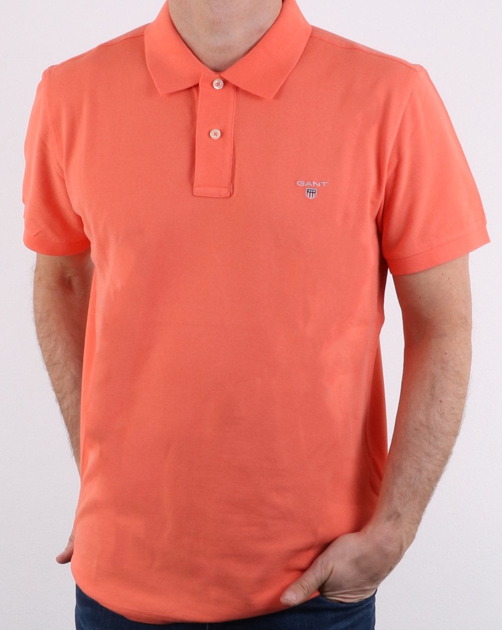 Gant Pique Rugger Polo Coral