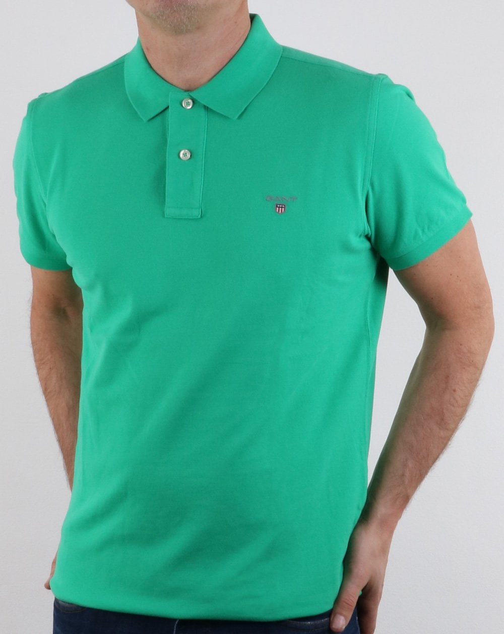 Gant Pique Rugger Polo Blarney Green