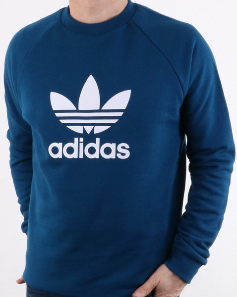 Adidas Originals Trefoil Crew Sweat Deep Blue