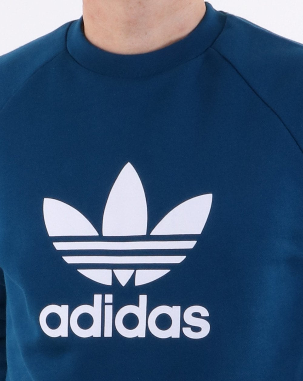 Adidas Originals Trefoil Crew Sweat Deep Blue