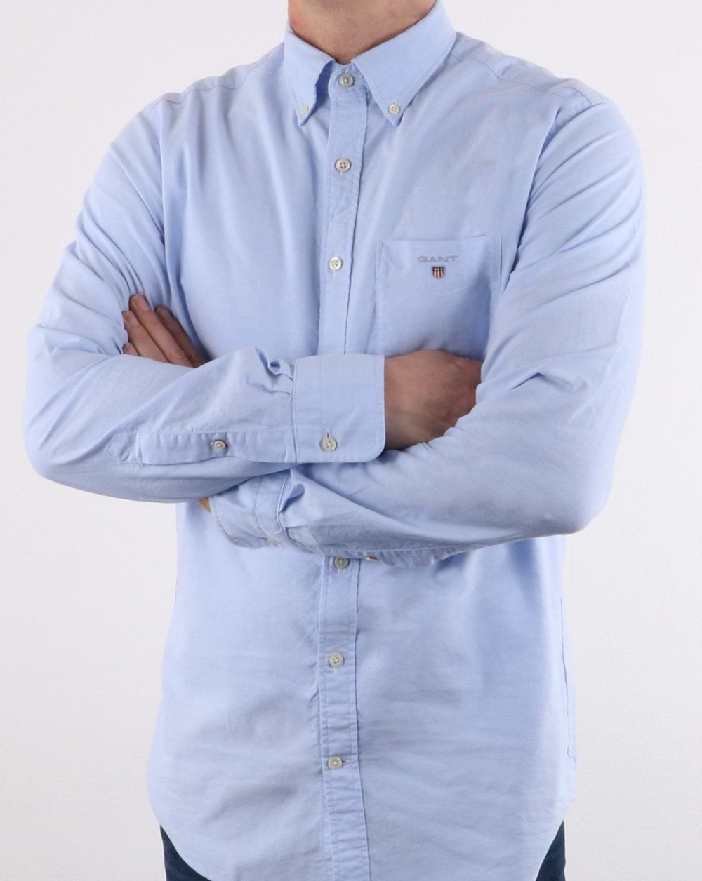 Gant The Oxford Button Down Shirt Capri Blue