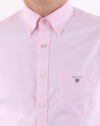 Gant The Oxford Shirt Reg Short Sleeve Shirt Light Pink