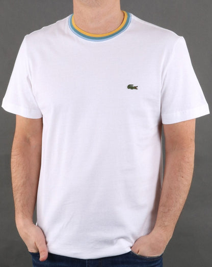 Lacoste Contrast Crew T-shirt White