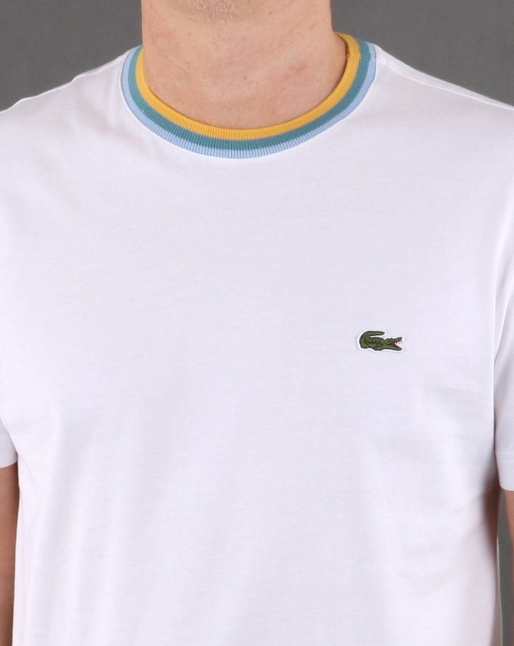 Lacoste Contrast Crew T-shirt White