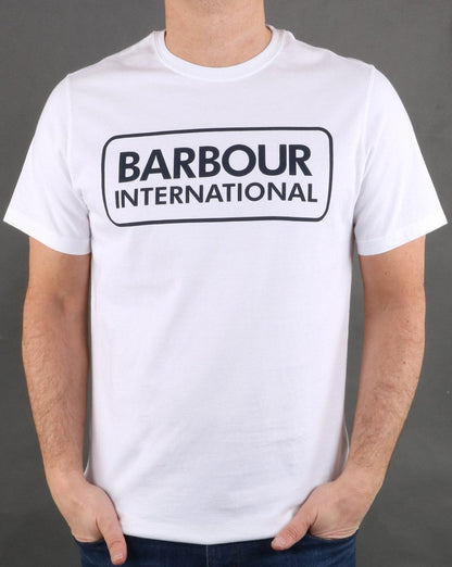 Barbour International Block Logo T-shirt White