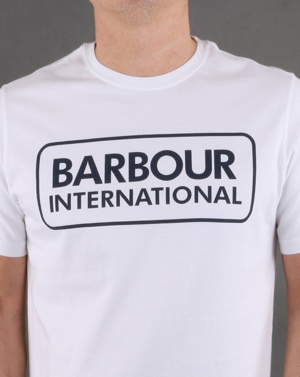 Barbour International Block Logo T-shirt White