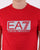 Emporio Armani EA7 Box Logo T Shirt in Red
