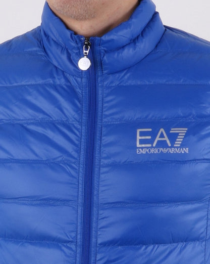 Emporio Armani EA7 Core Logo Zip Down Vest Royal Blue