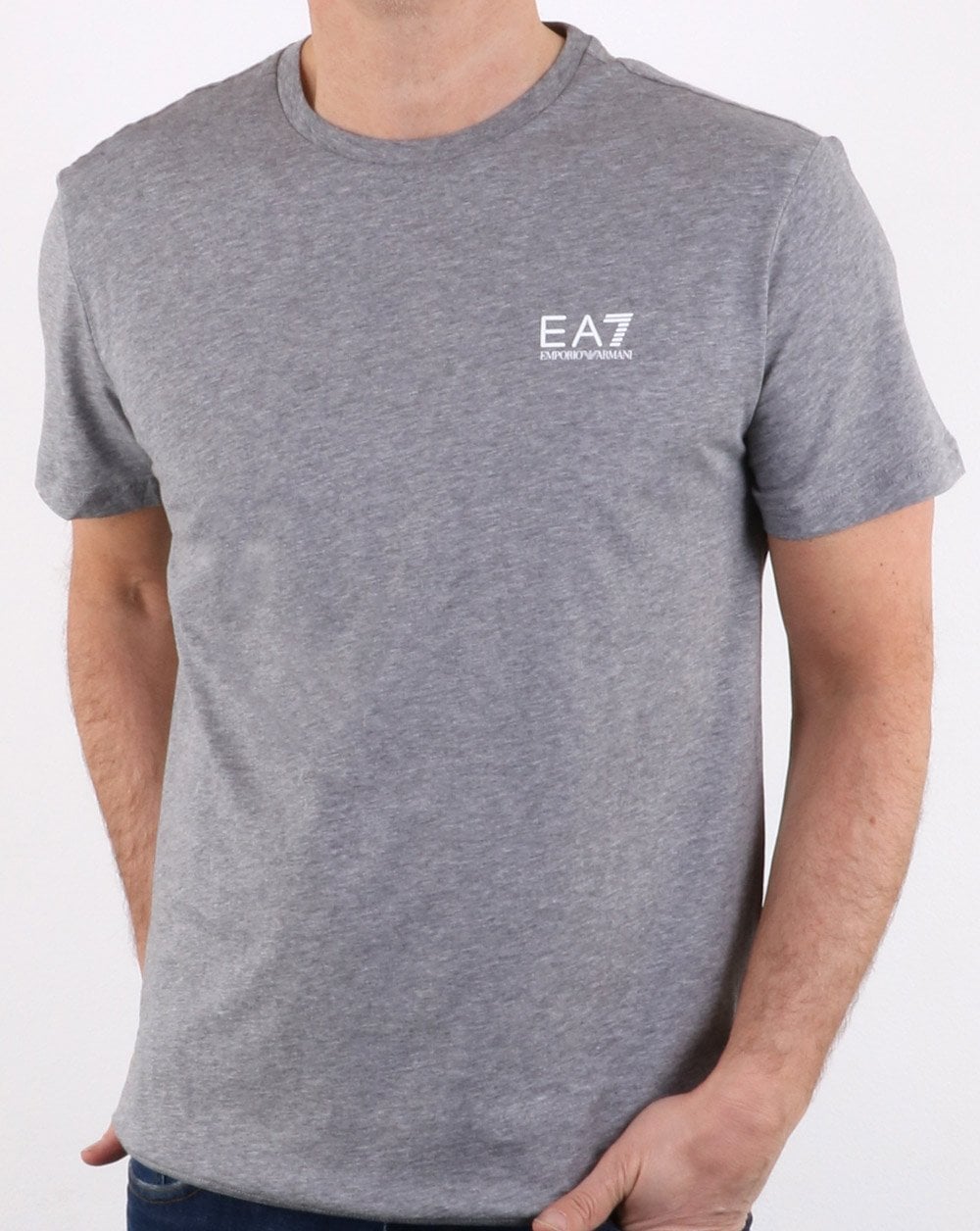 Emporio Armani EA7 Core Tee Light Grey Marl