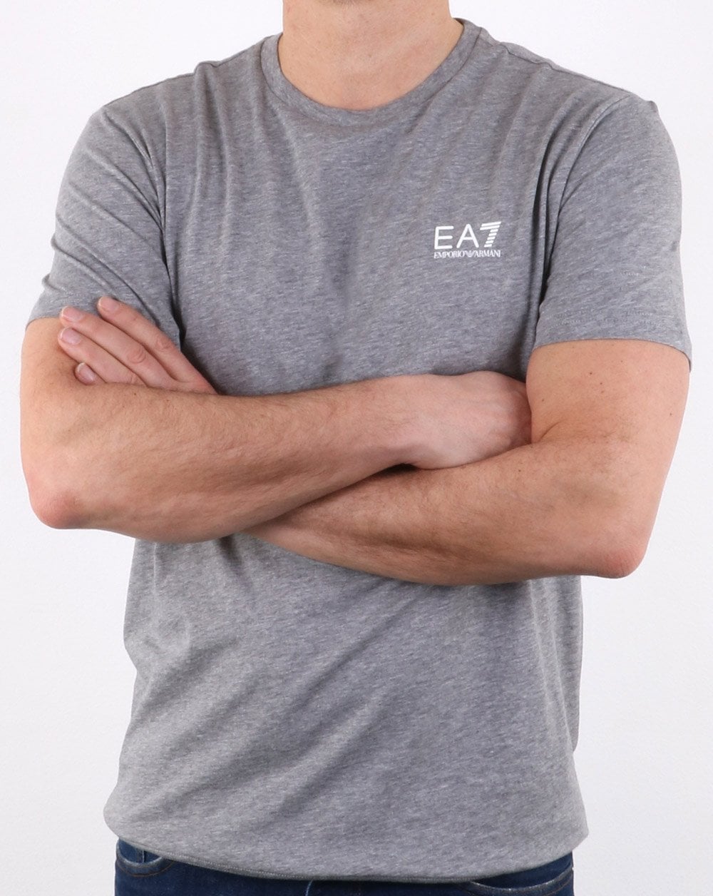Emporio Armani EA7 Core Tee Light Grey Marl