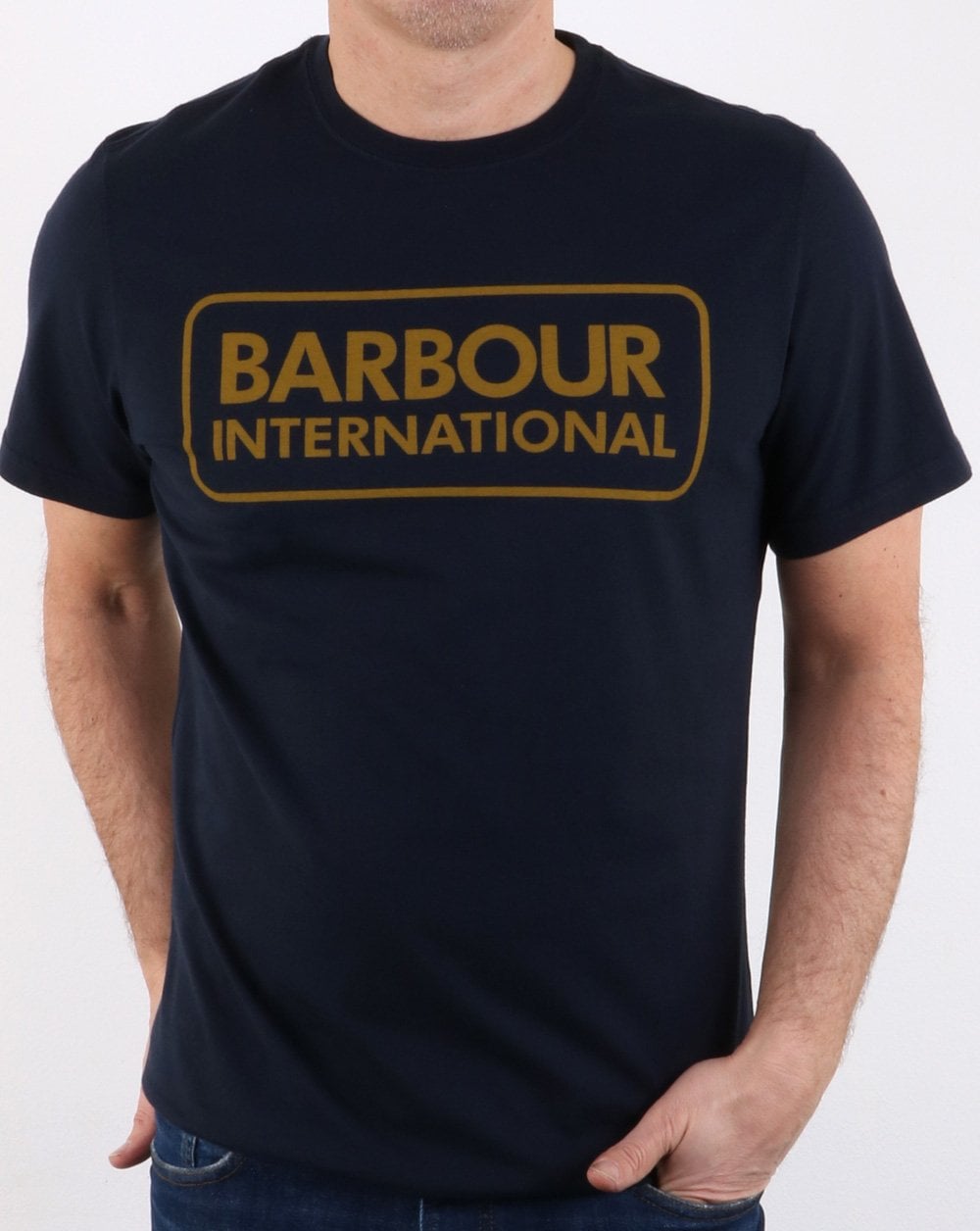 Barbour International Logo T-shirt Navy