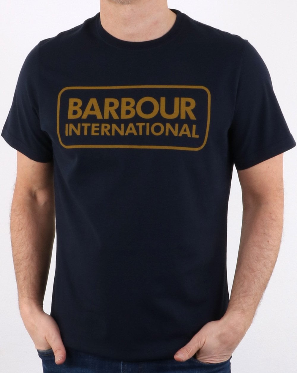 Barbour International Logo T-shirt Navy