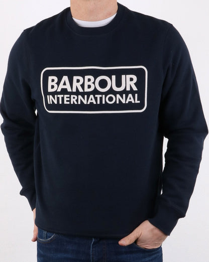 Barbour International Large Logo Sweat Navy