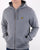 Lyle And Scott Zip Through Hoodie Mid Grey Marl