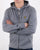 Lyle And Scott Zip Through Hoodie Mid Grey Marl