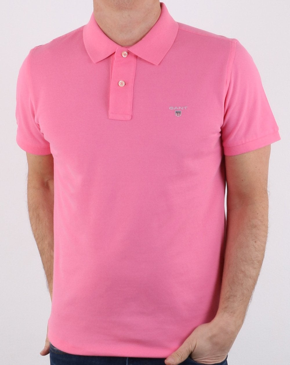 Gant Pique Rugger Polo Pink Rose