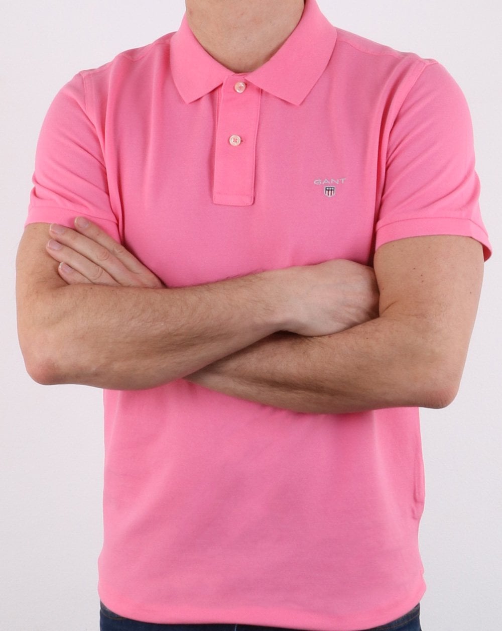 Gant Pique Rugger Polo Pink Rose