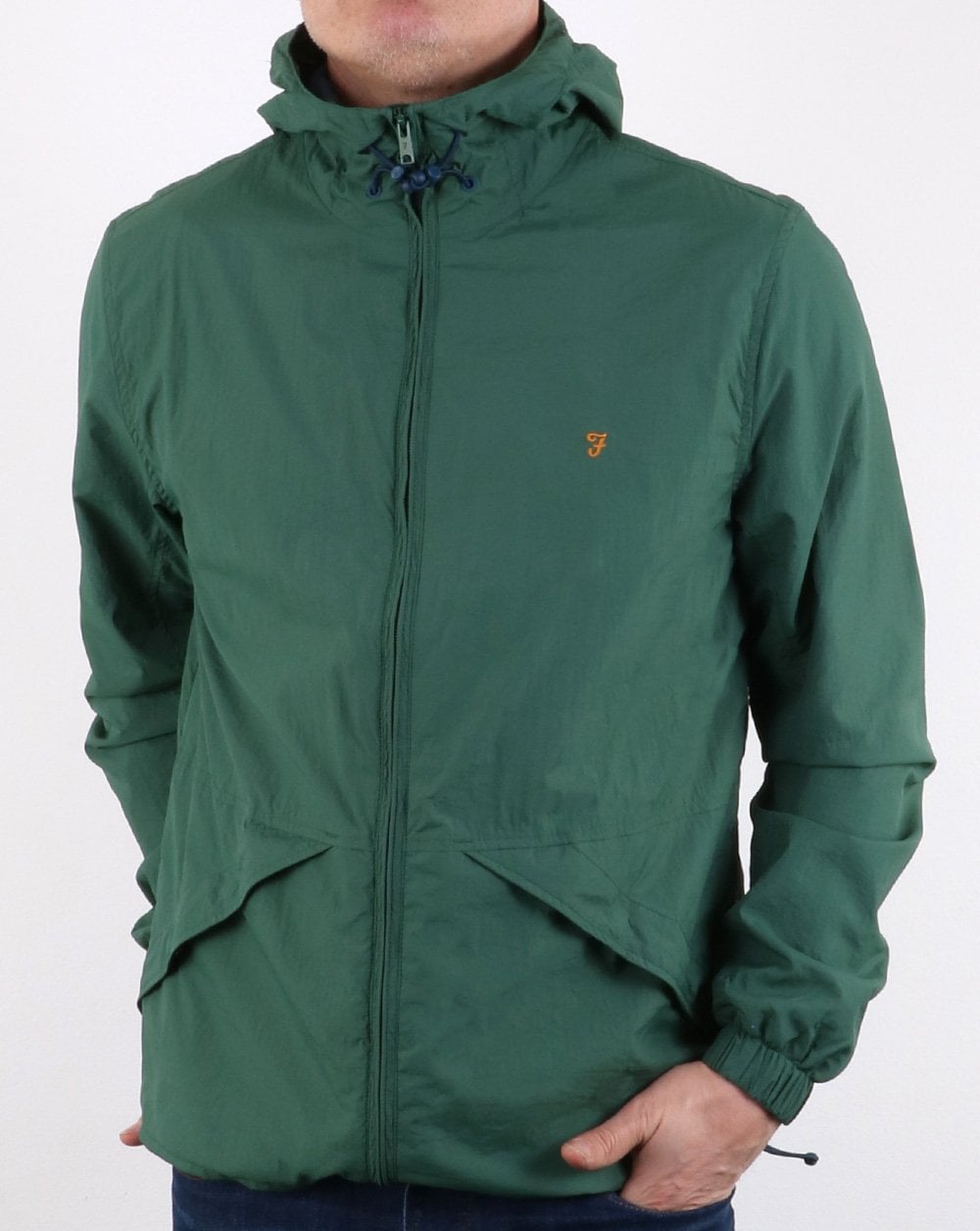 Farah Astoria Hooded Coat Lawn Green