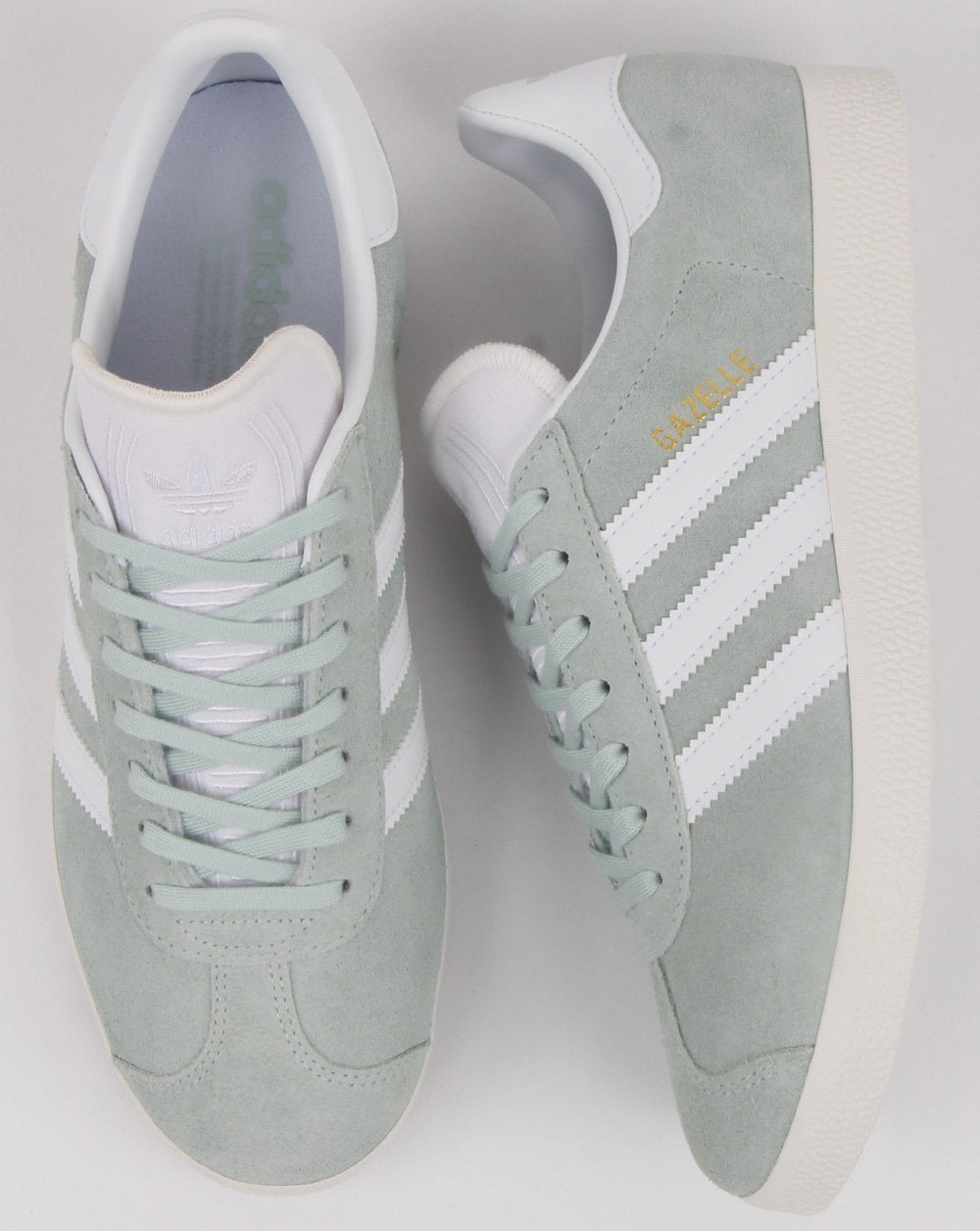Adidas Gazelle Trainers Vapour Green/white