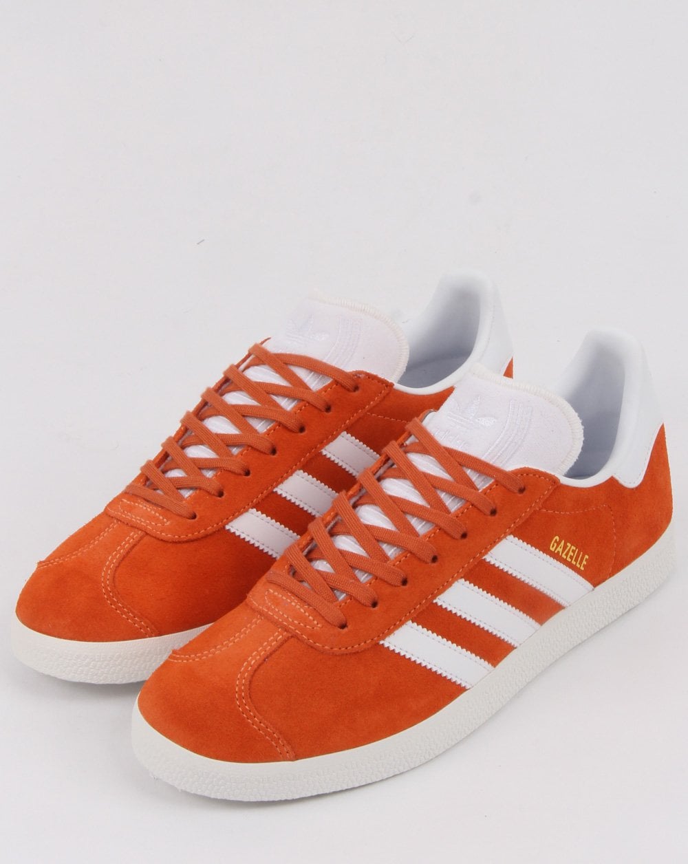 Adidas Gazelle Trainers Orange/white