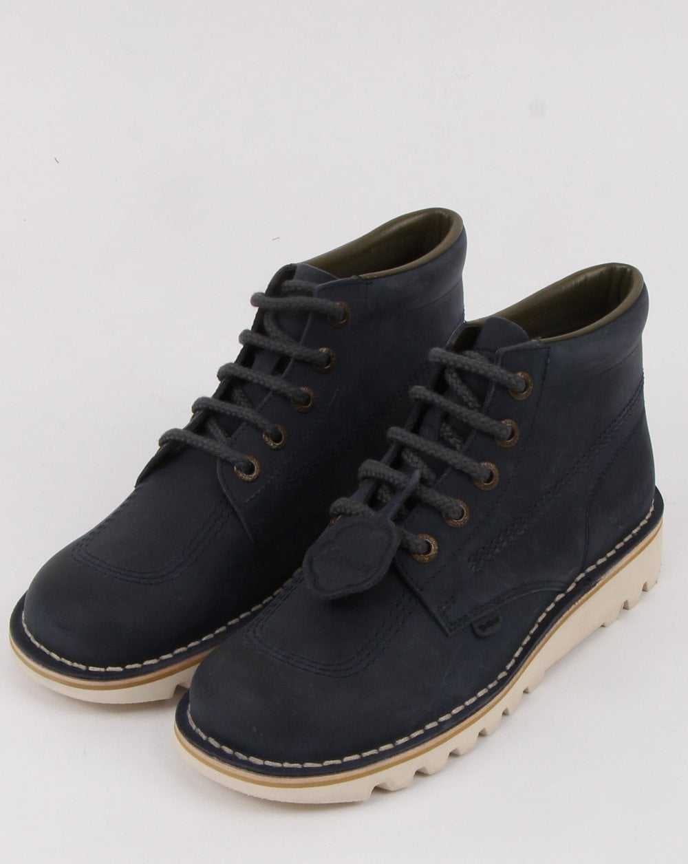 Kickers Suede Hi Boots Navy