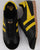 Gola Harrier 60s-70s Leather Trainer Black/yellow