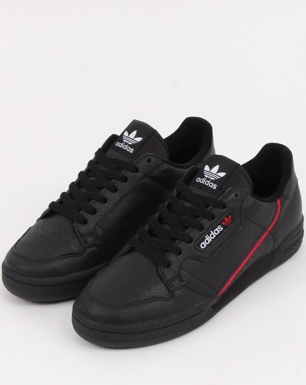 Adidas Continental 80 Trainers Black/scarlet/navy