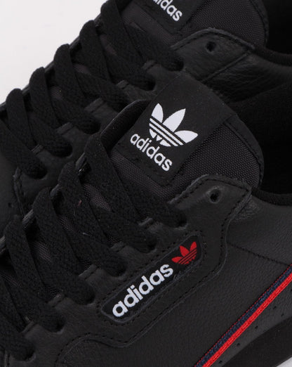 Adidas Continental 80 Trainers Black/scarlet/navy