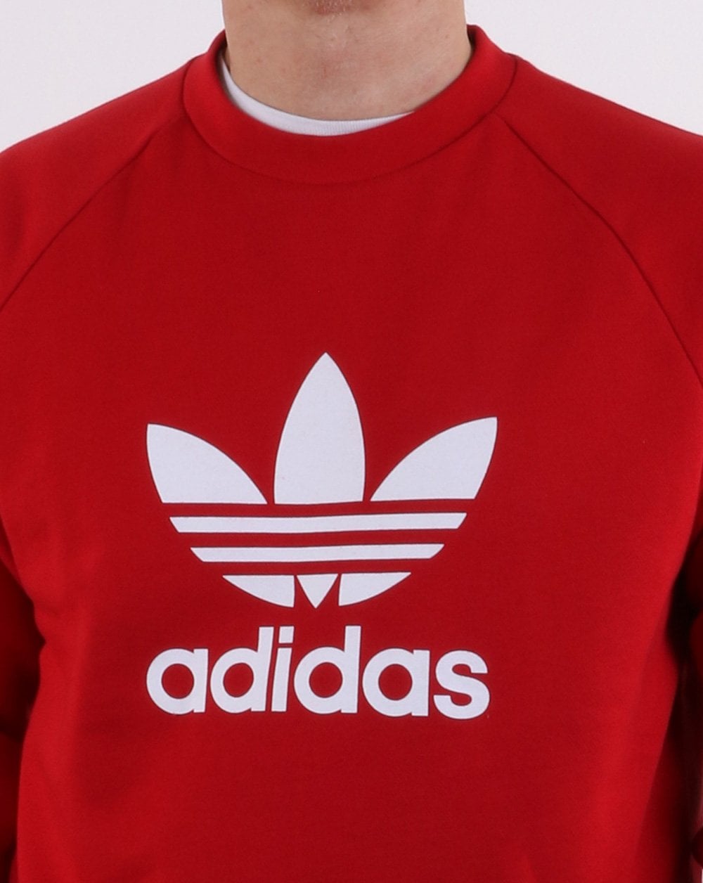 Adidas Originals Trefoil Crew Sweat Power Red