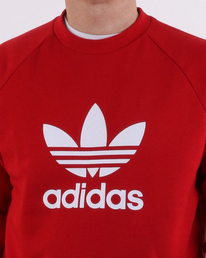 Adidas Originals Trefoil Crew Sweat Power Red