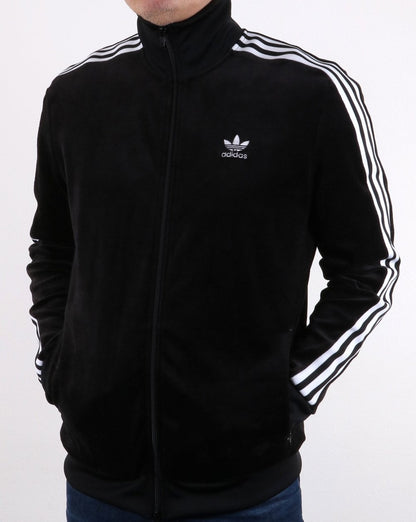 Adidas Originals Velour Track Top Black