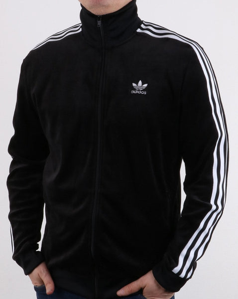 Adidas Originals Velour Track Top Black