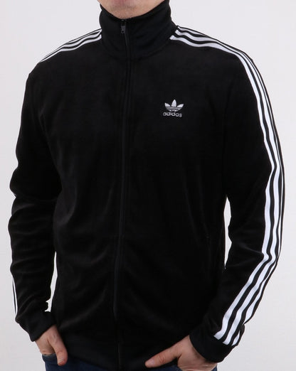 Adidas Originals Velour Track Top Black