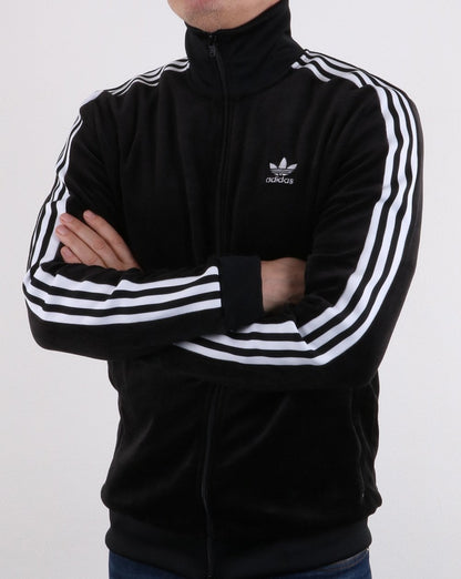 Adidas Originals Velour Track Top Black