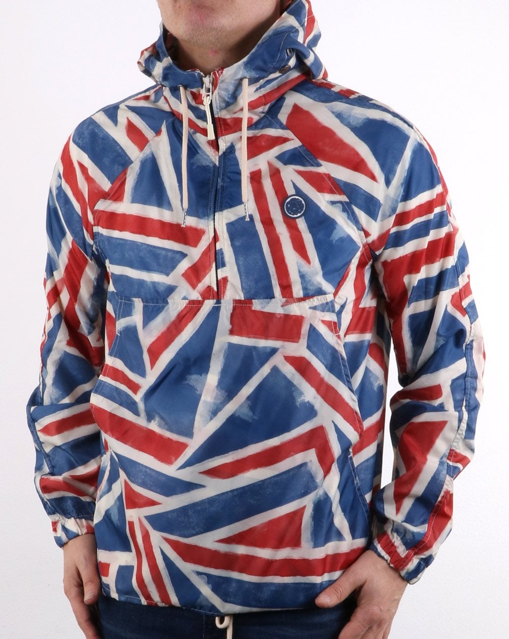 Pretty Green UJ Zip Overhead Hooded Jacket Multi