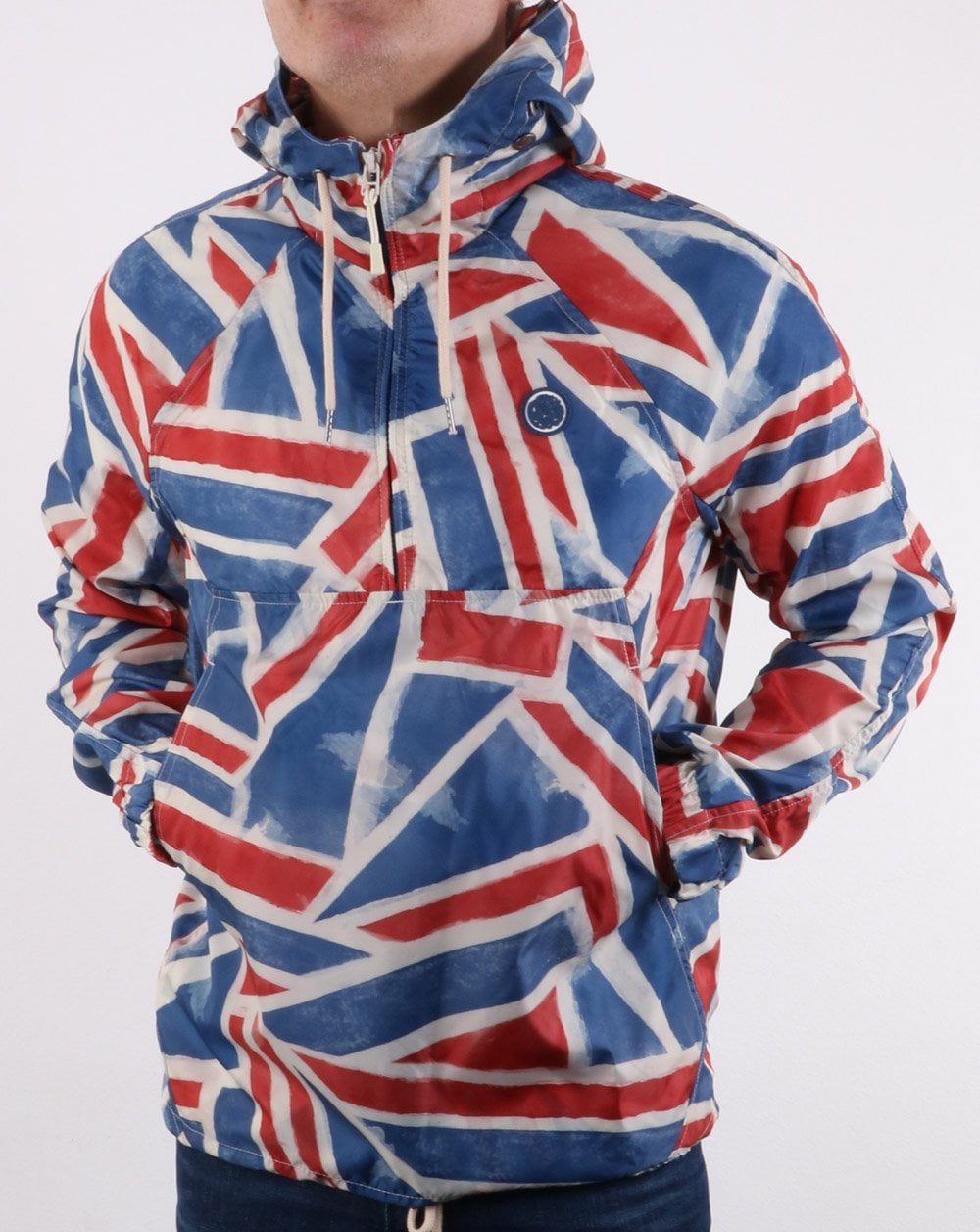 Pretty Green UJ Zip Overhead Hooded Jacket Multi