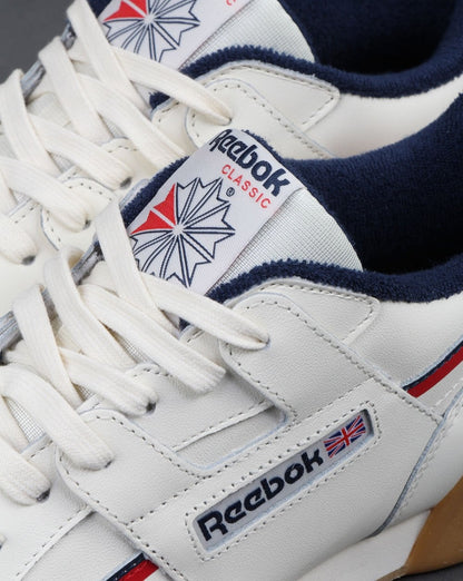 Reebok Workout Plus Classic Trainers White/navy/red