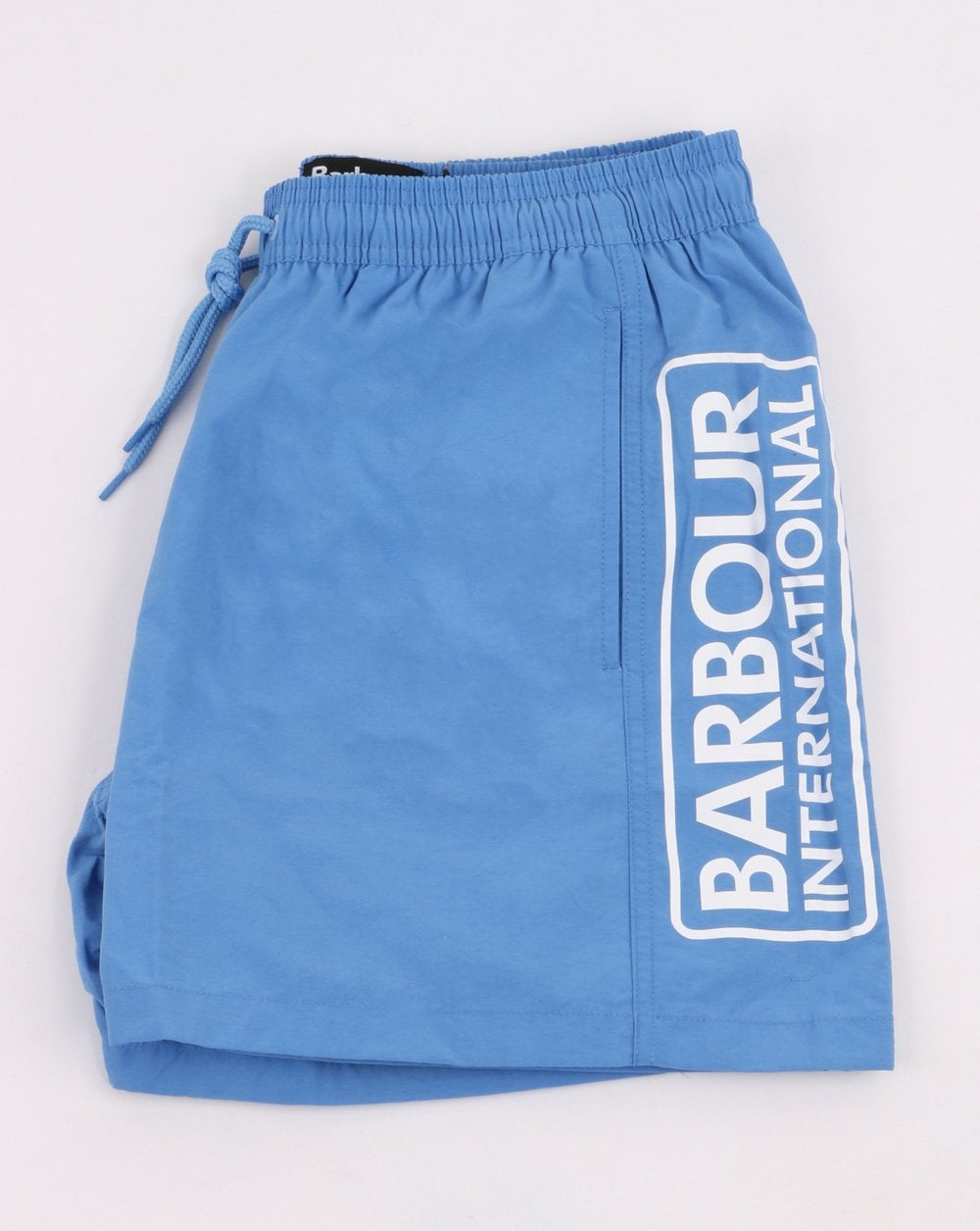 Barbour Large Logo Swim Shorts Blue