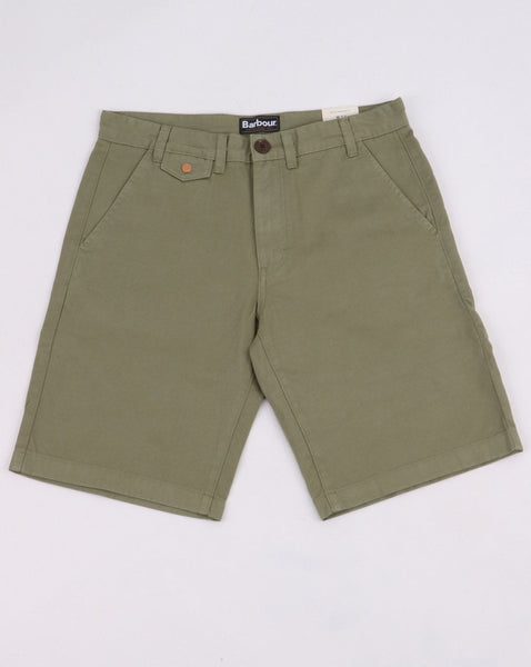 Barbour Neuston Twill Shorts Olive
