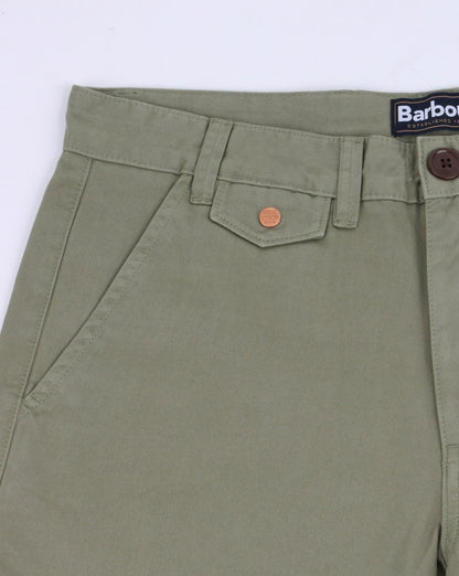 Barbour Neuston Twill Shorts Olive