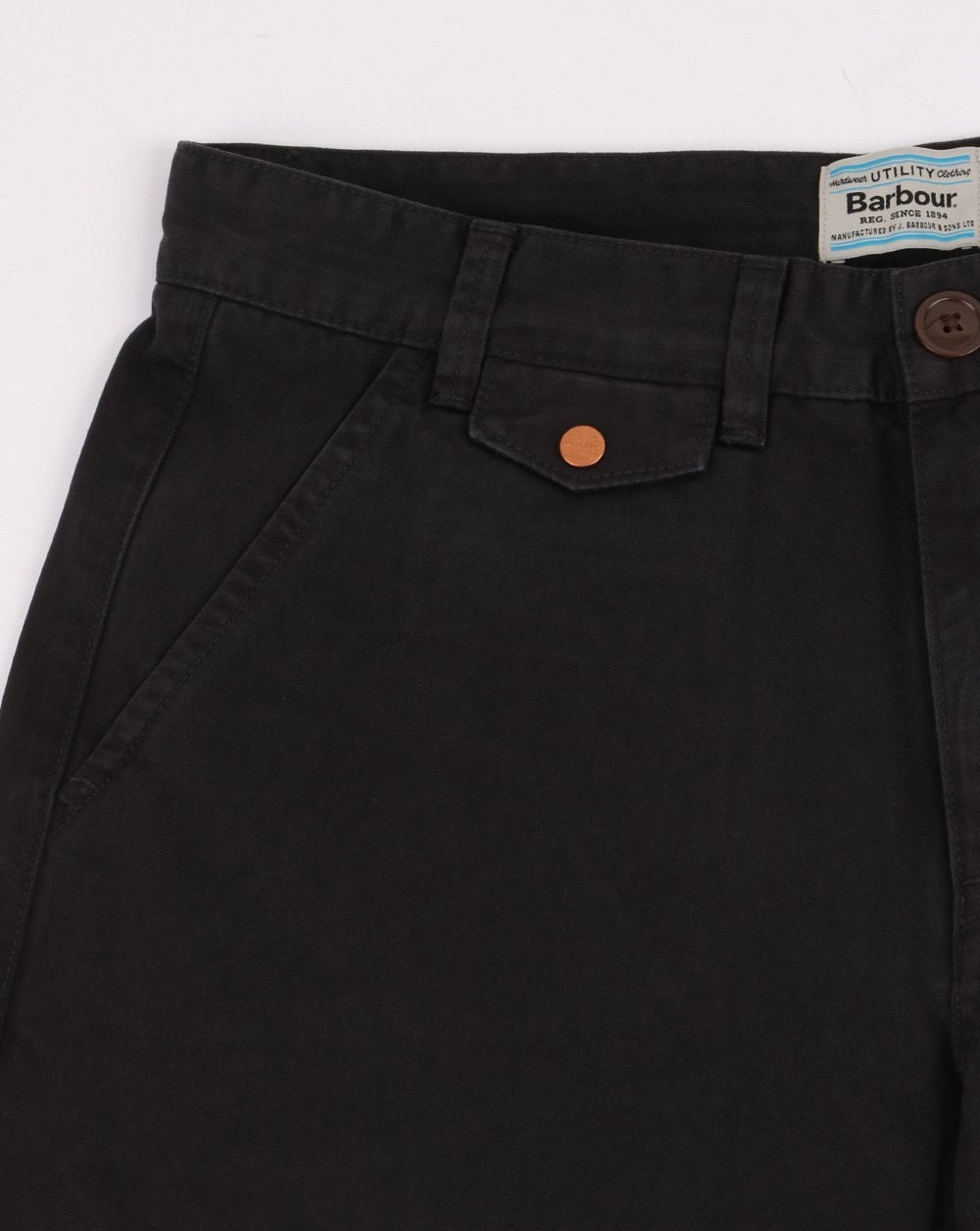 Barbour Neuston Twill Shorts Navy