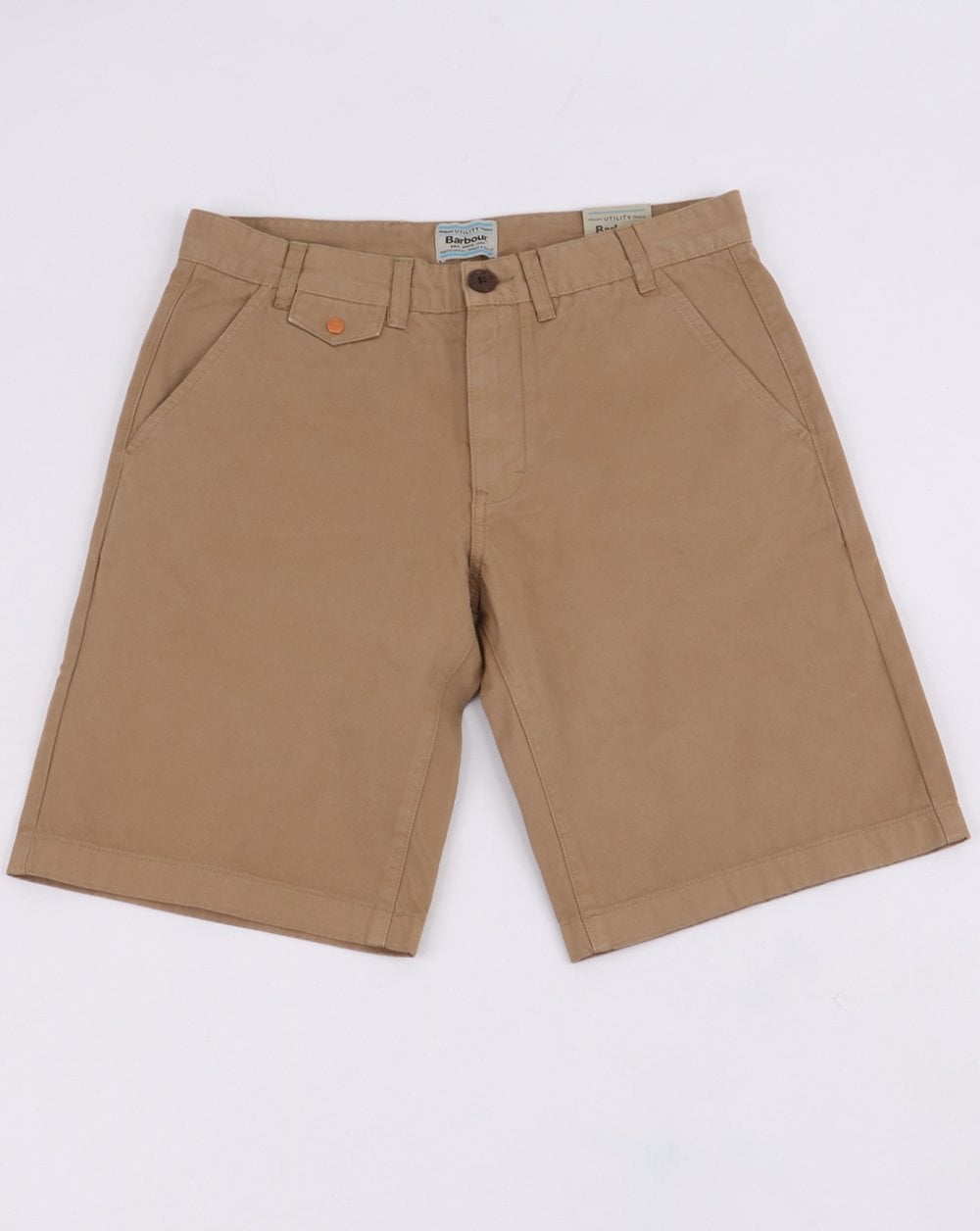 Barbour Neuston Twill Shorts Stone