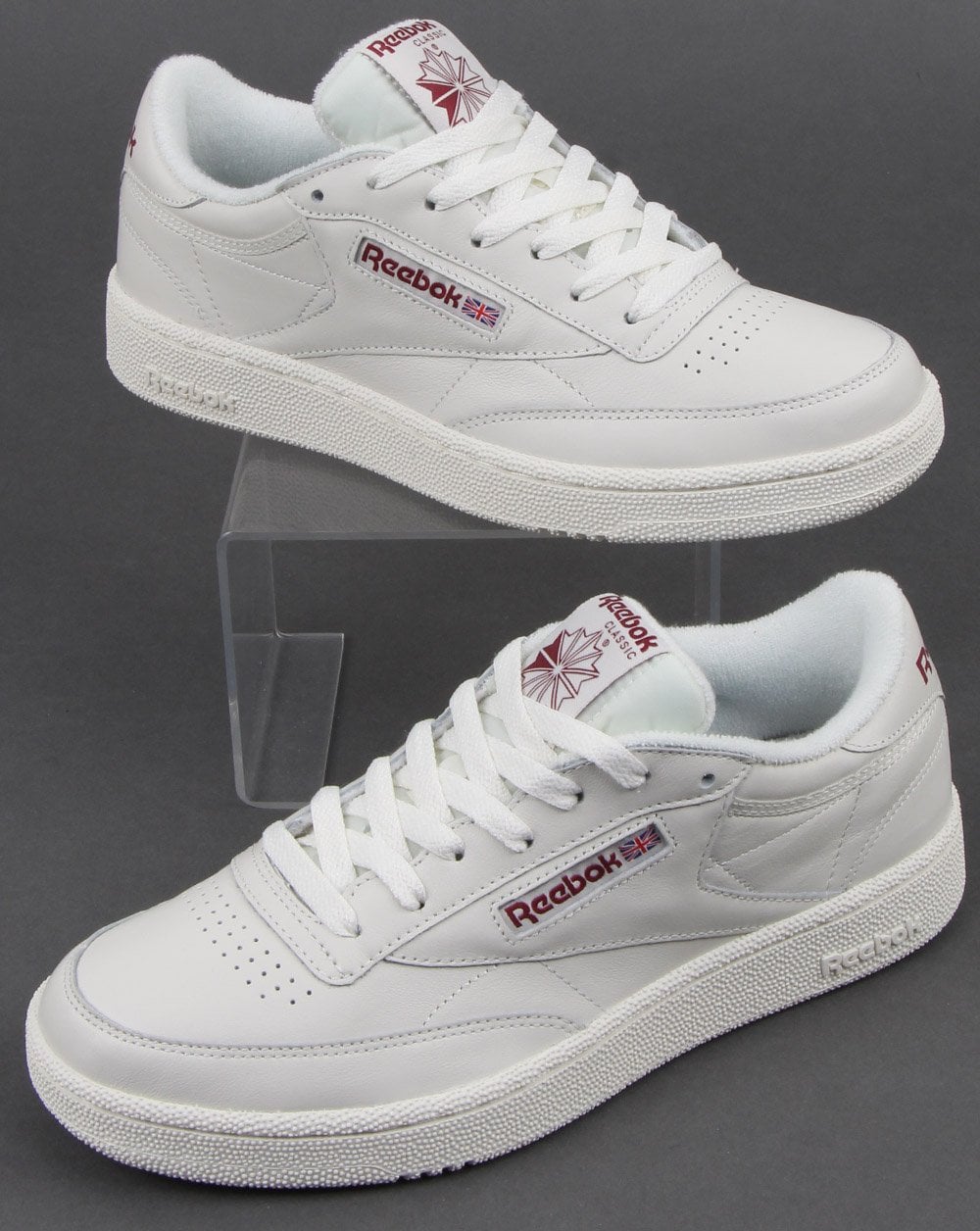 Reebok Club C 85 Trainers Chalk/meteor Red