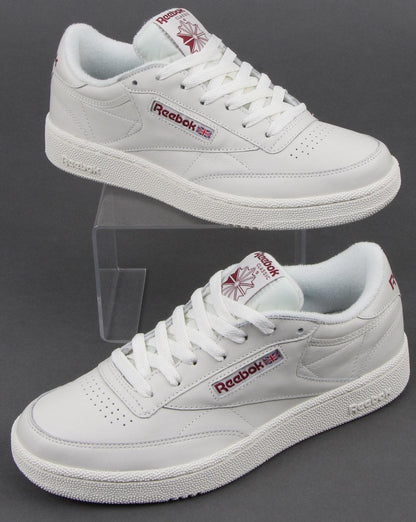 Reebok Club C 85 Trainers Chalk/meteor Red