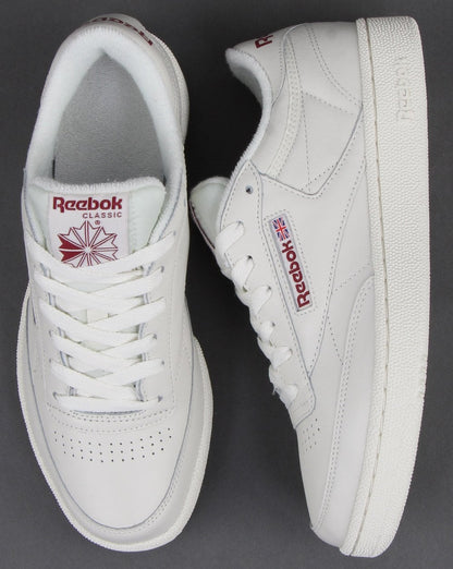Reebok Club C 85 Trainers Chalk/meteor Red