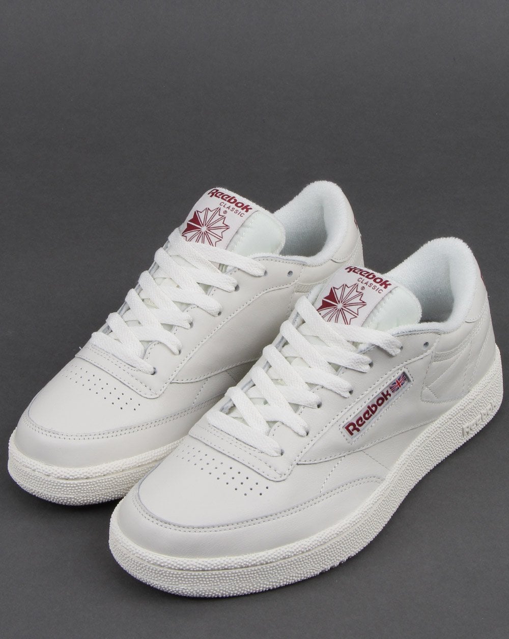 Reebok Club C 85 Trainers Chalk/meteor Red