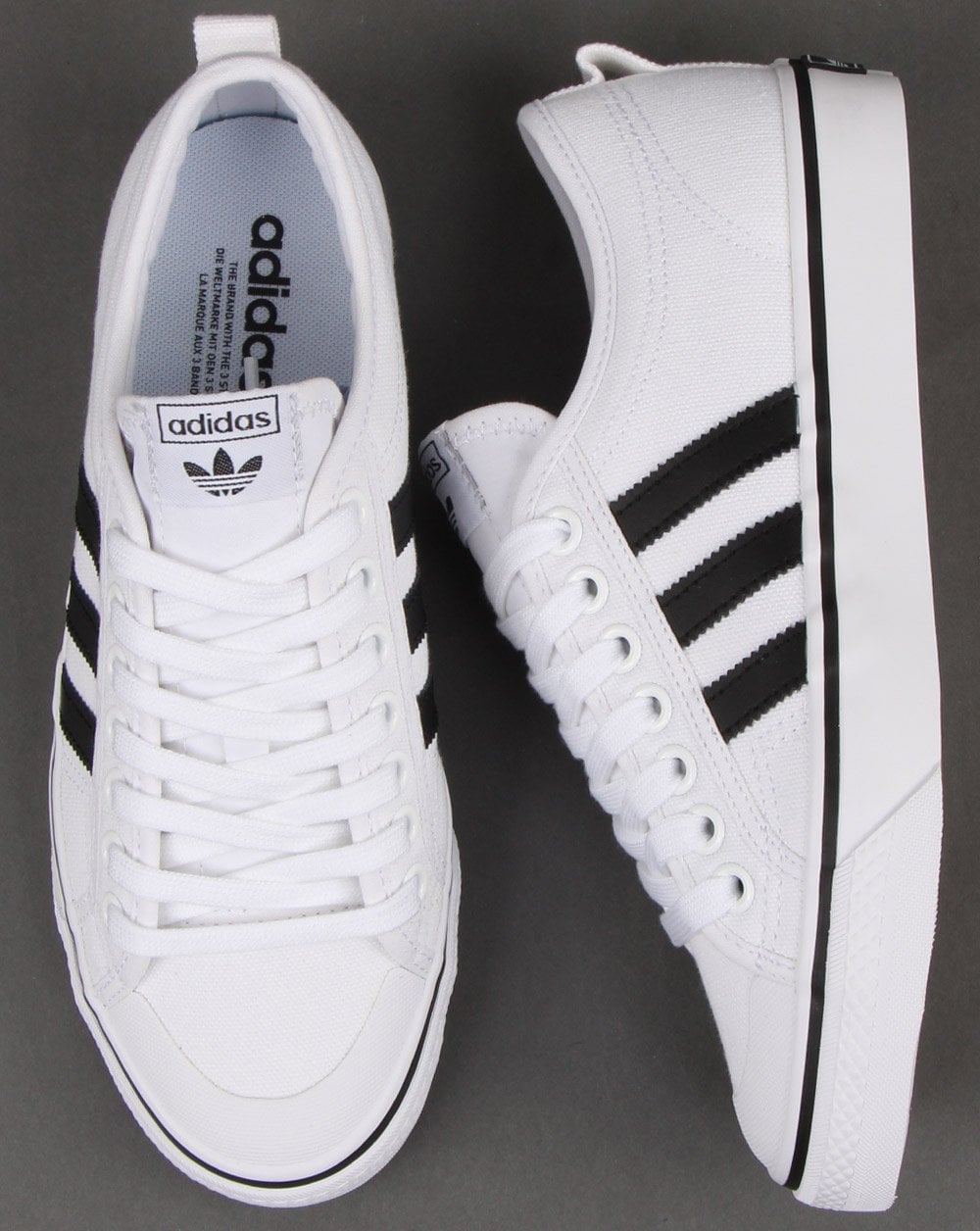 Adidas Nizza Trainers White/black